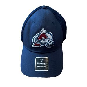 Fanatics NHL Colorado Avalanche Stretch Fit Hat “OG Logo” Blue Golf Cap M/L